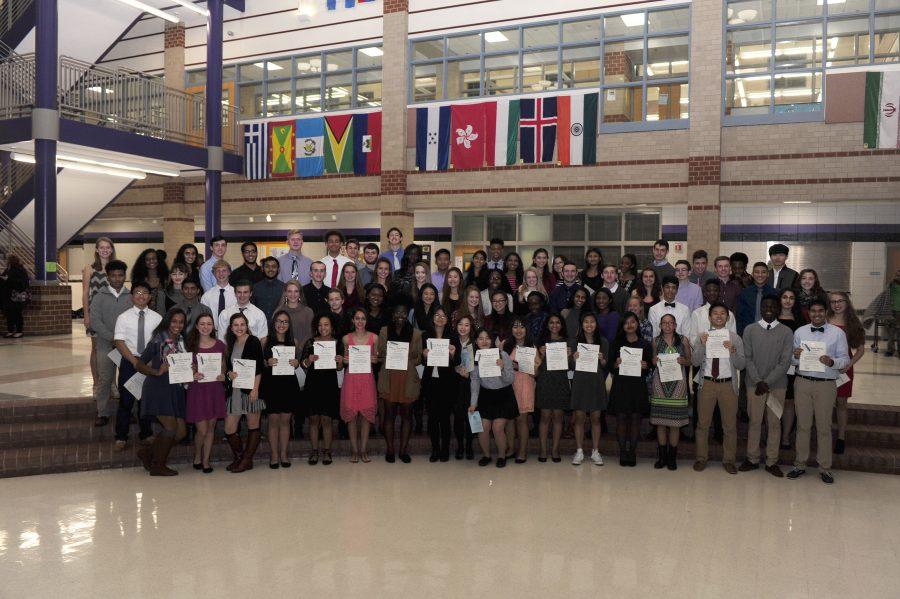 2016-2017 NHS Inductees. 
Photo Courtesy of Lifetouch