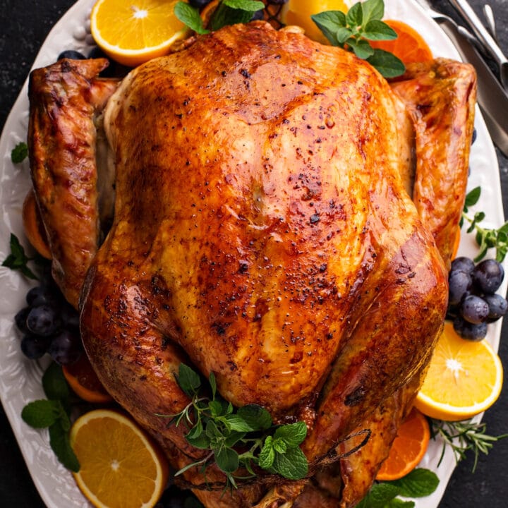 Wild turkey was readily available in the New England region and most certainly was present at the First Thanksgiving. History.com reports that many other birds may have made it to the table as well, including ducks, geese, and swans.
Recipe: https://thenovicechefblog.com/turkey/